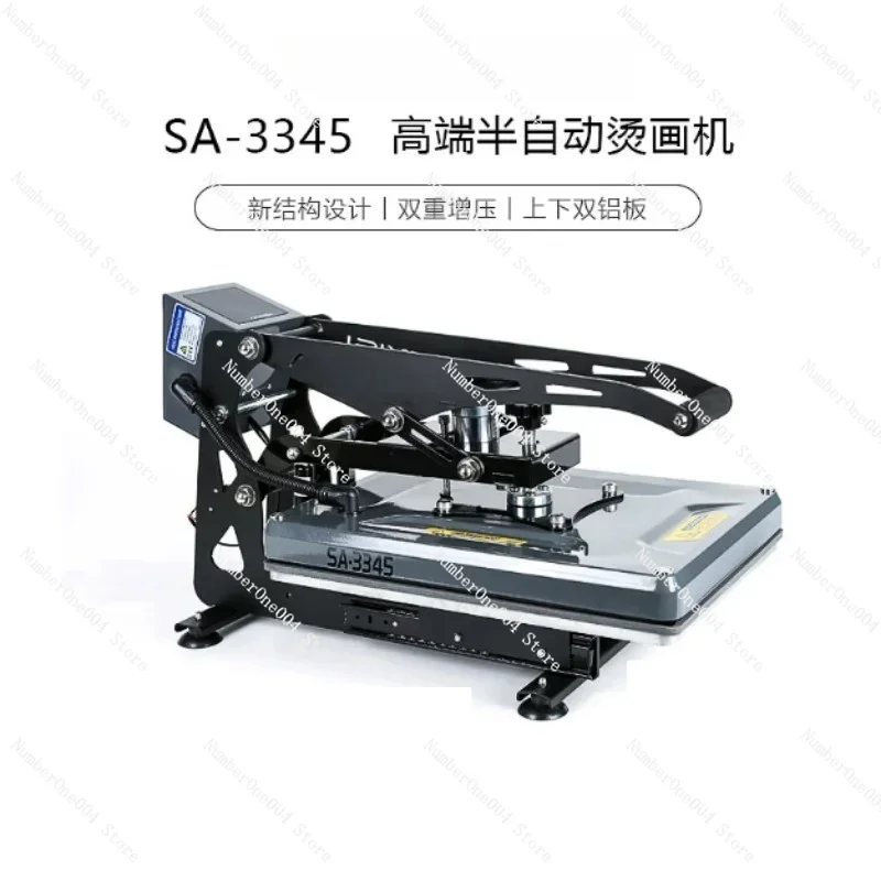 for Support Flag Sublimation Heat Press Machine Hydraulic Semi-automatic Heat Transfer Flat Plate Hot Stamping Printing Machine