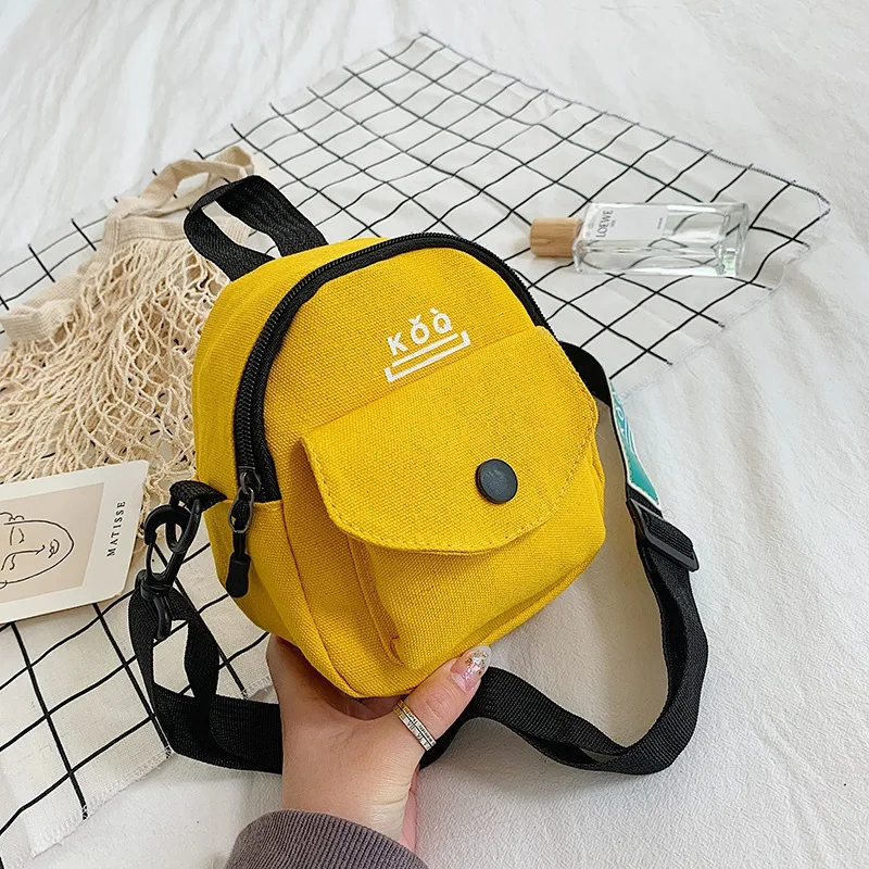 Casual Simple Fashion Bag Mobile Phone Canvas Bag Messenger Bag Bento Bag Office Handbag Student Single Shoulder Crossbody Bag image 3