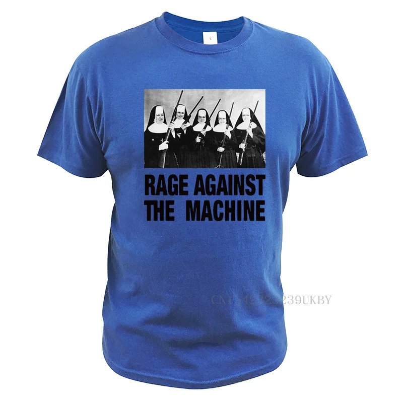 Rage Against The Machine T Shirt Nuns With Guns Tshirt Heavy Metal Rap Music 100% Cotton Breathable Tees Tops