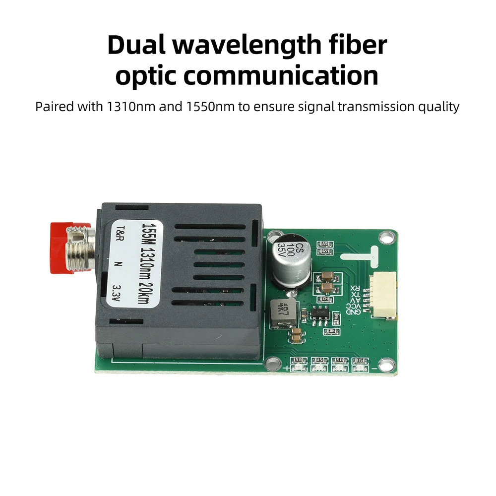 TTL-Glasfaser-Transceiver-Modul, leicht, Dual-Wellenlänge, FC-Schnittstelle für Drohnen-Fernsteuerung FPV, leichtes Design – Detail 6