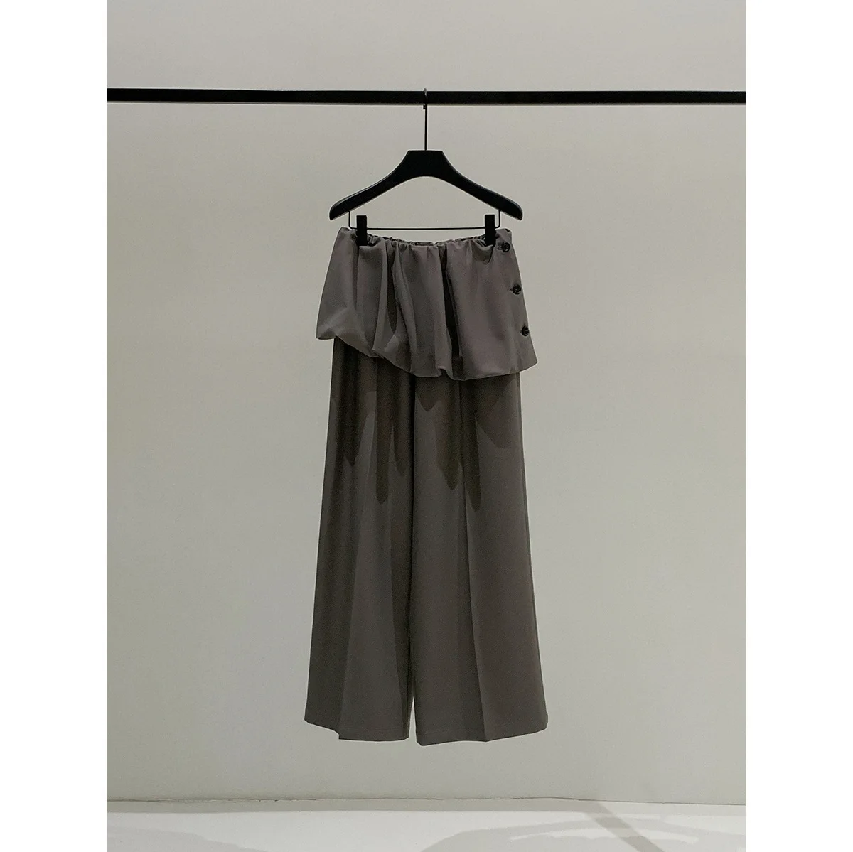 SuperAen Casual Gerade Breite bein Hosen Frauen 2025, Herbst Neue Lose Einfarbig Volle Länge Hosen