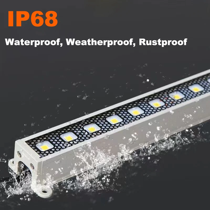 2Pcs High Bright SMD LED Exterior Wall Washer Light Fixture Outdoor Waterproof IP68 Stair Step Linear Lamp DC 24V Advertisement