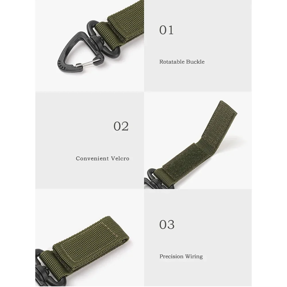 1-10 Stück Nylon-Hängehaken Karabiner Taktische Schnallen Gürtelclips Schlüsselanhänger Camping-Aufhängehaken Camping-Werkzeug – Detail 21