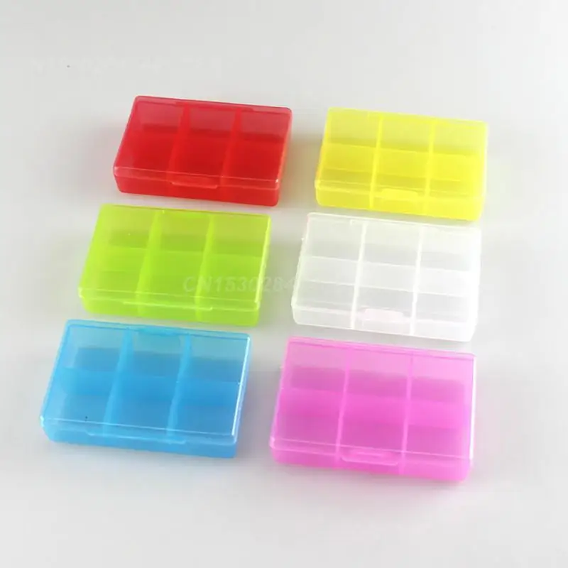 Grids Candy Pill Case Tablet Dispenser Organizer Plastic Jewelry Storage Box Organizer Container Bead Finishing Boxes