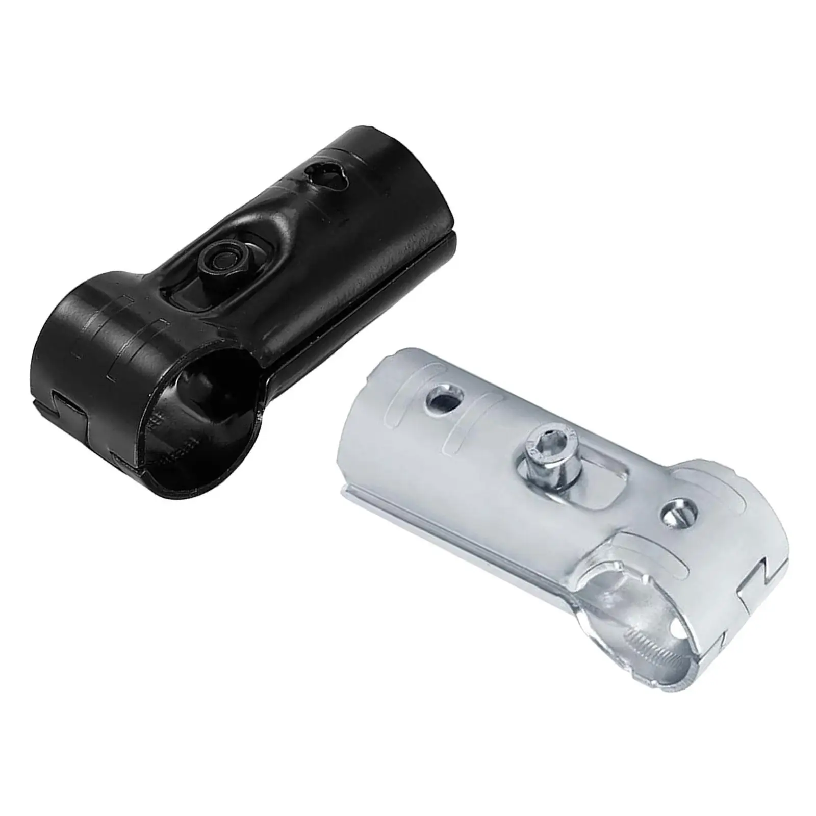 

Fast Mounting Pipe Clamp Connector Double Direction T Shape Anti Rust Hardware for Garment Rack Frame