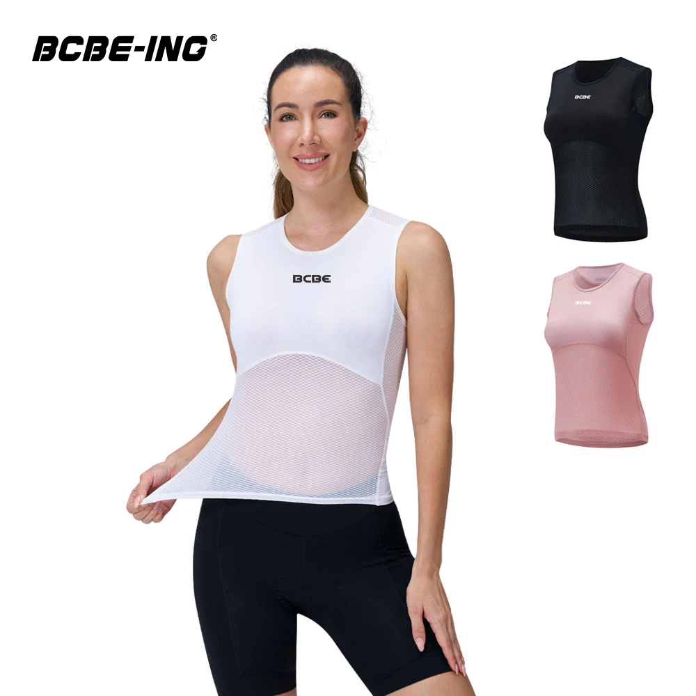 BCBE Women Cycling Base Layers High Quality Pro Sports Mesh Breathable Quick Dry Cycling Undershirt MTB Road Cycling Underwear