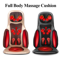 Back Massager with Heat Function Black/Beige Body Massage Seat Pad Chair Pad Portable Shiatsu Kneading Seat Massager