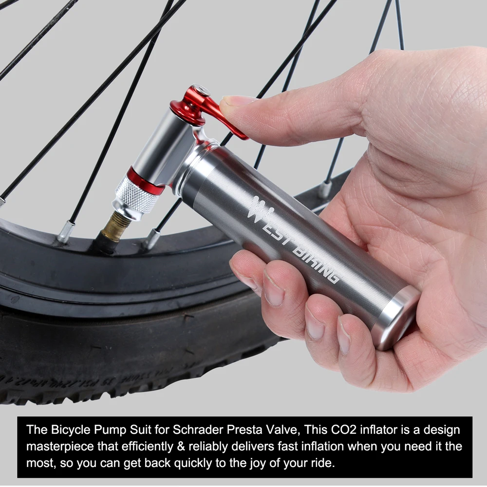 Mini Pump CO2 Inflator Insulated Sleeve Air Cycle  Bike  Pump Ball Pump Bike  Accessories