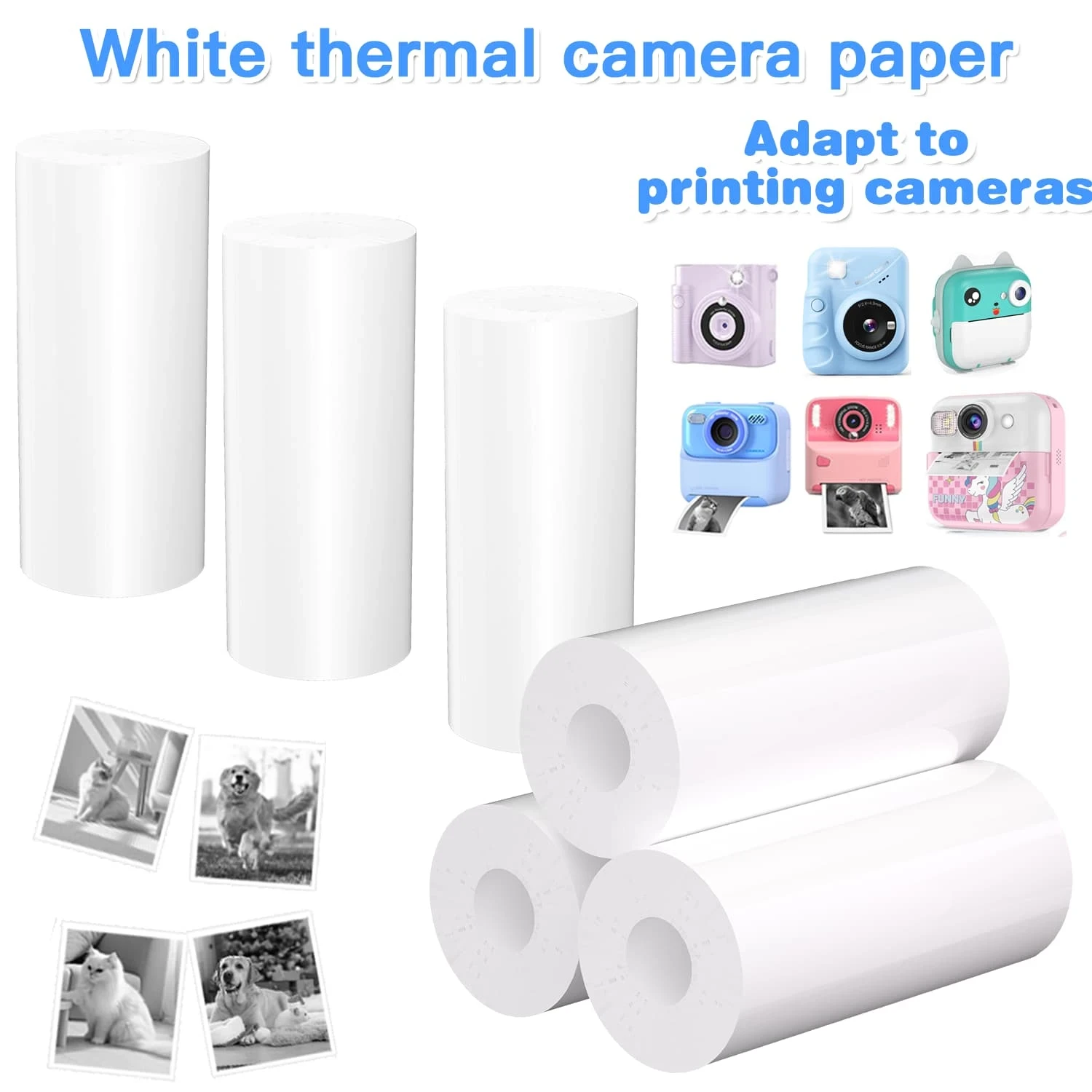 Instant Camera Refill Rolls | Thermal Photo Paper for Instant Cameras | High-Quality, Inkless Printing | Ideal for Birthday