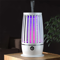 Premium Electric Fly Catcher USB Rechargeable Electric Mosquito Swatter Electric Fly Trap With Night Light For Backyard Terrace