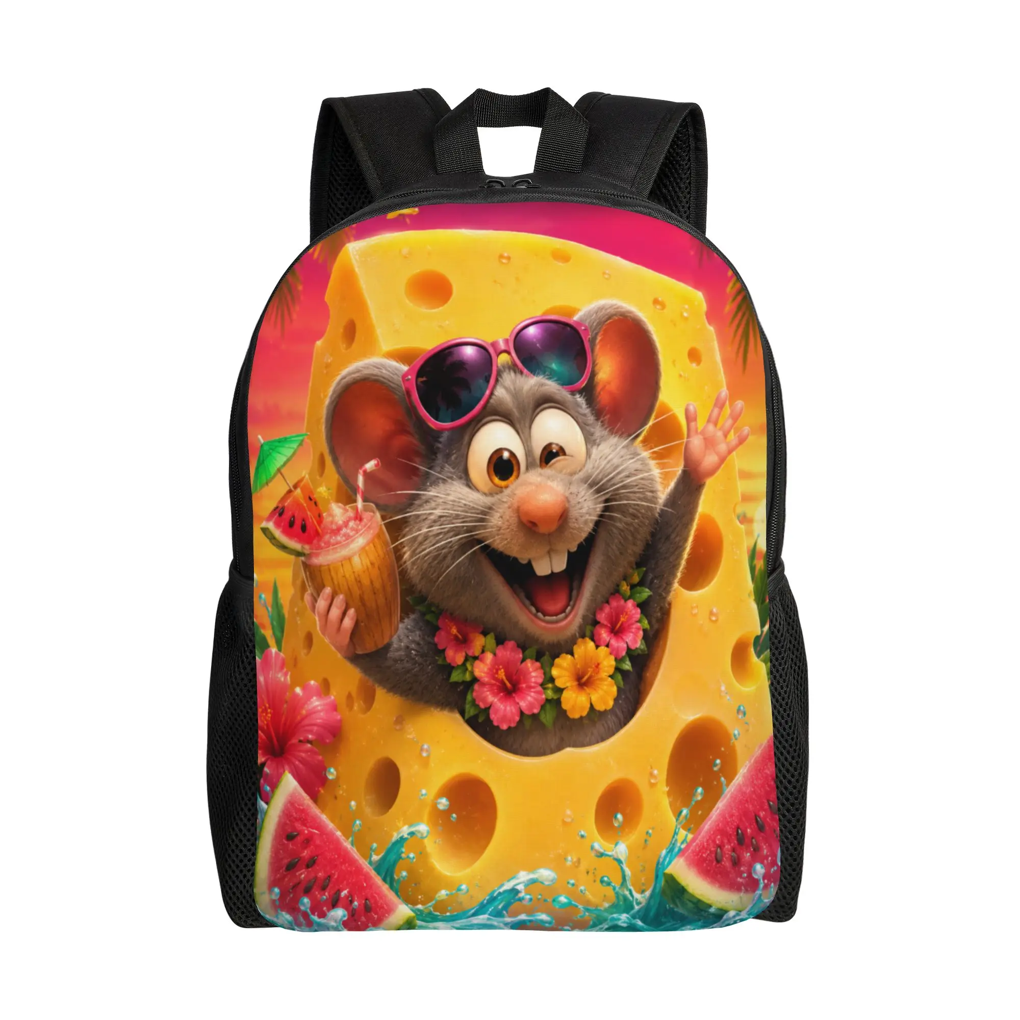 Fashion Cute hamster theme backpack  mochila Snack Storage School Large Capacity Rucksack
