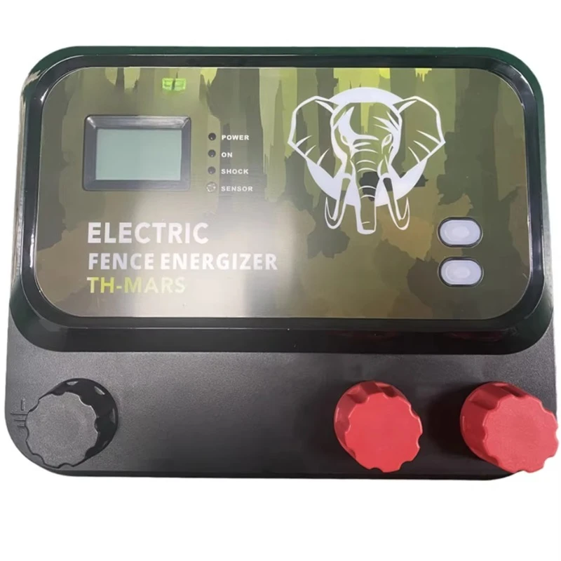 50 KM Mars 12 Joules LCD Agriculture Electric Fence Energizer for Farm Big Animals Livestock Control High Quality