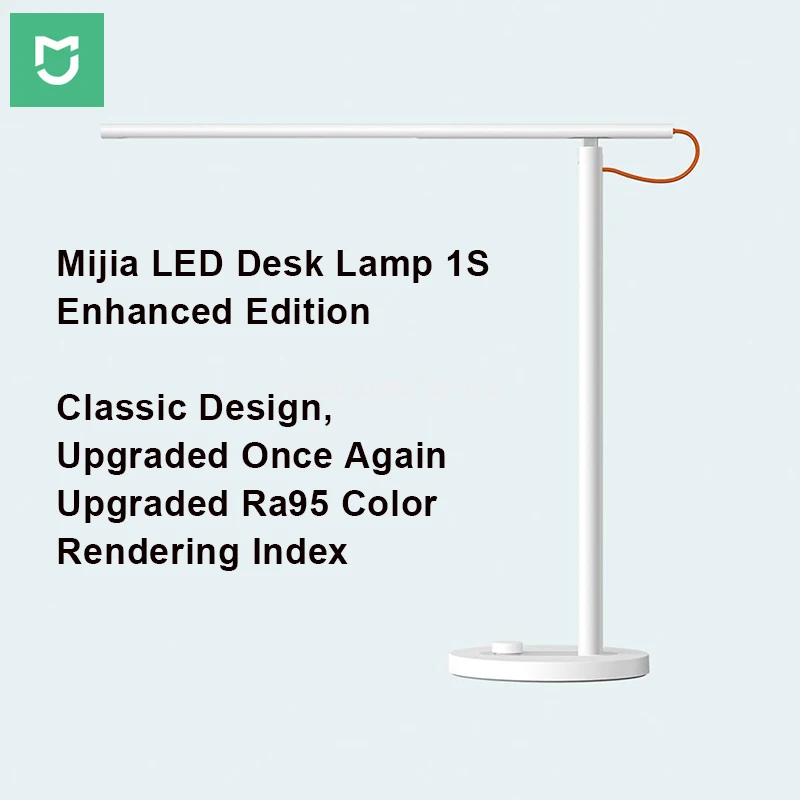 

Mijia Table Lamp 1S Enhanced Version Ra95 High Color Rendering Eye-friendly Desk Lamp Eye Protection Fold Desk Light Four Modes