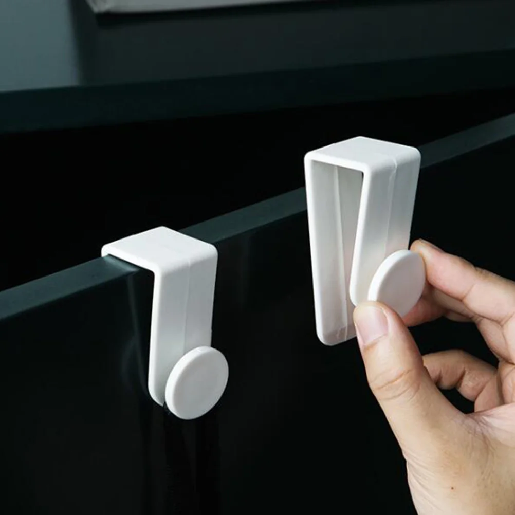

4 Pcs Multifunctional Hook Door Hangers Hooks It Can Move for Hanging inside Wardrobe