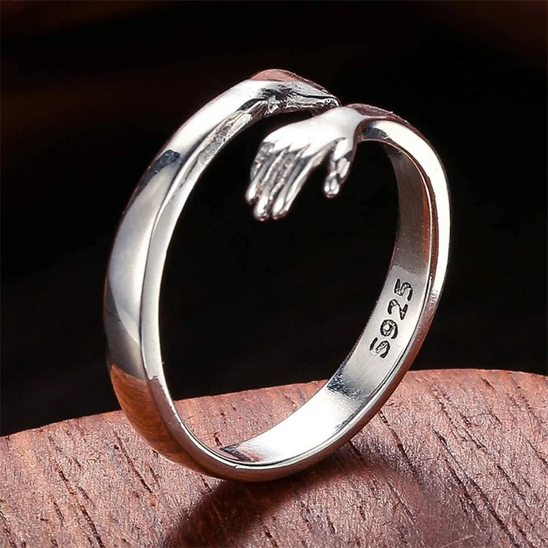 Adjustable Stainless Steel Personality Simple Women\'s Wedding Anniversary Ring Jewelry Gift Engagement Wedding Jewelry