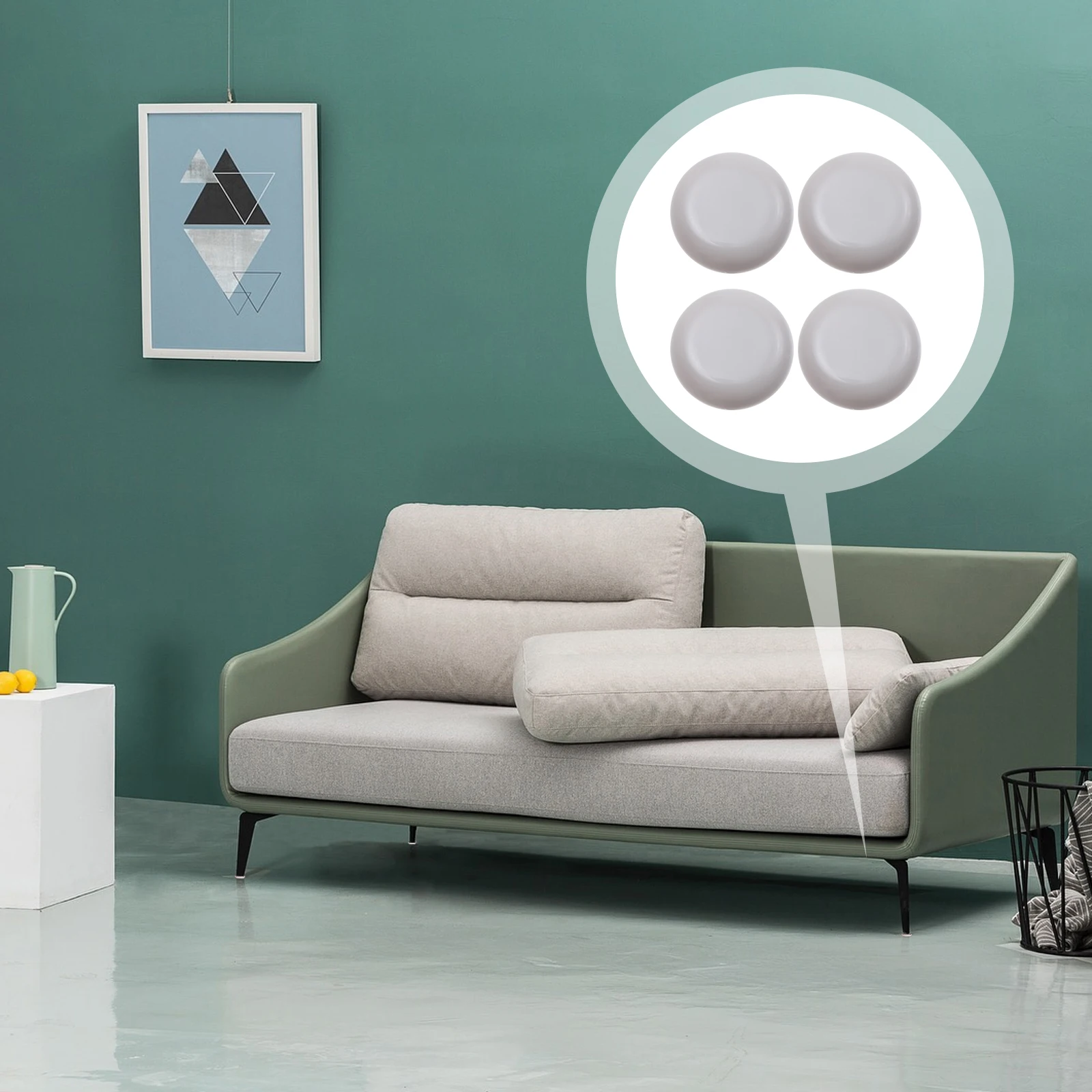 24pcs Anti-Collision Floor Protector Glides Self-Adhesive Pads Wear-Resistant Mute Cushion Stick-On Sliding Mats For Chairs