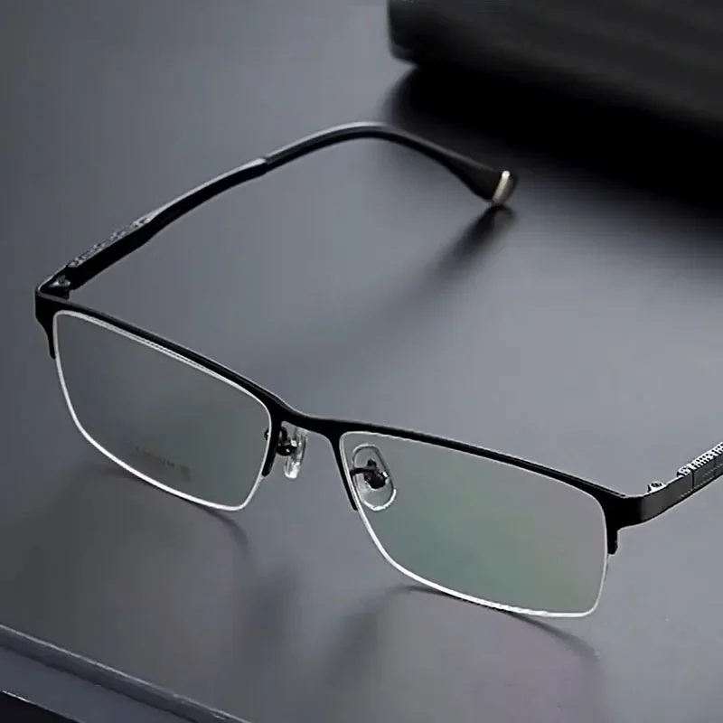 

KIZN 150mm Semi Rim Titanium Glasses Frame for Eyewear Myopia Optical Prescription Men Large Size Glasses Frame