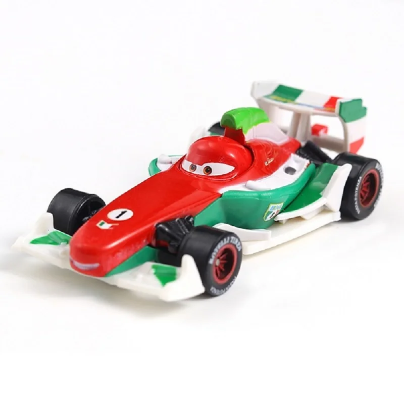Disney Pixar Cars 2 juguete Lightning Mcqueen Original Mini coche de carreras 1 3 Dinoco Racers colección Diecast Metal modelo niños regalo