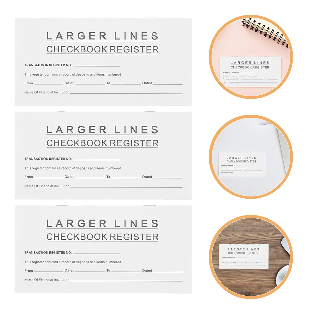 10 قطعة دفتر الأستاذ المالي دفتر شيكات فارغ تسجيل منظم النفقات المدمجة للميزانية الشخصية وسجل العملات #1