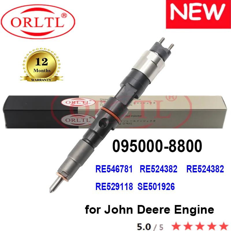 

ORLTL 095000-8800 RE546781 RE524382 RE524382 RE529118 SE501926 Diesel Injector Assembly for John Deere Engine