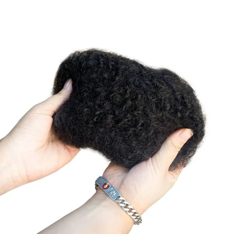 Premium 100% Echthaar Afro Kinky Bulk Haarverlängerungen für Dirty Braids, 50g Packung, geeignet für natürliche Flechtfrisuren – Detail 5