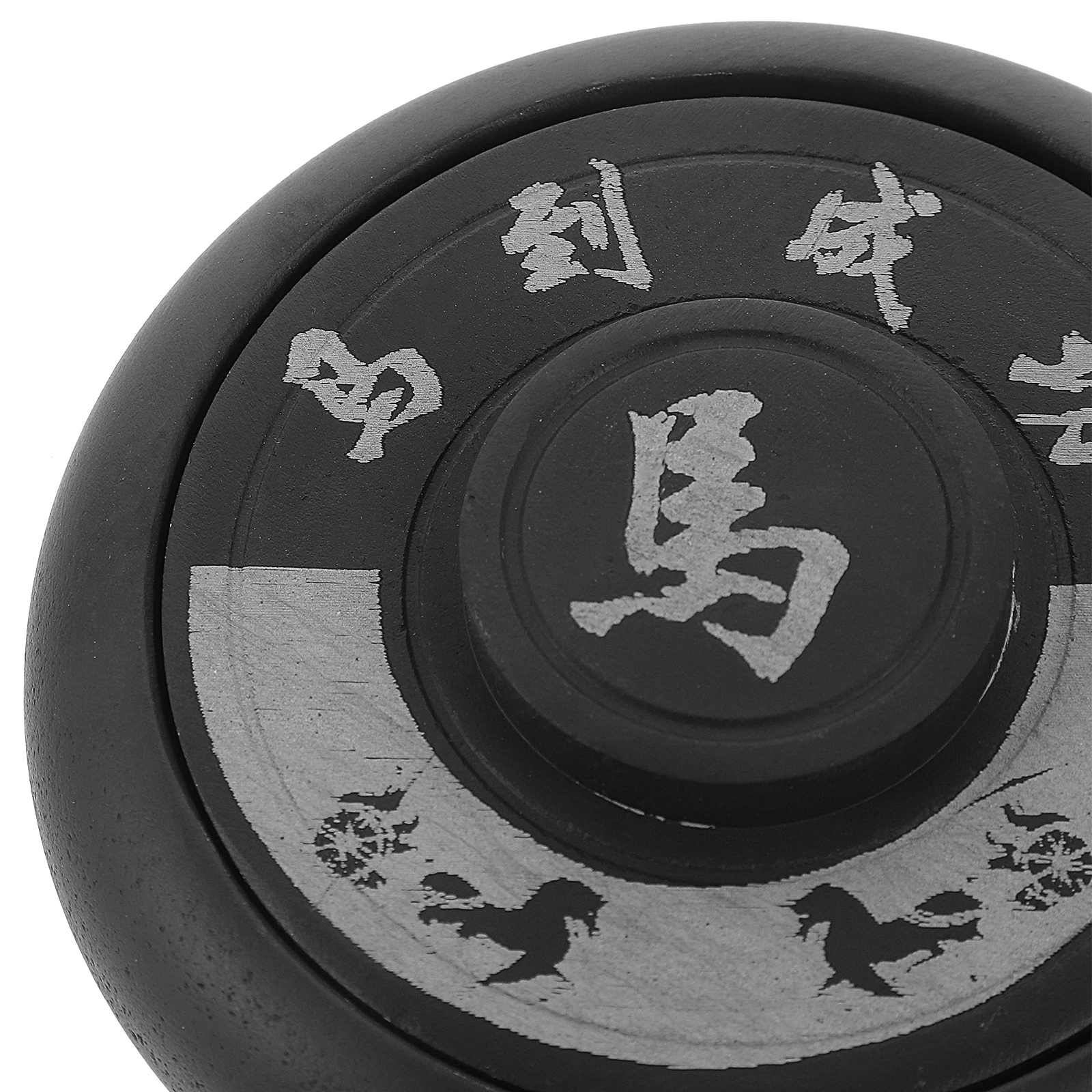 Student Chinese Inkstone Dragon Pattern Round Lid Traditional Calligraphy Accessory 4 Inch Ink Grinding Supplies Portable