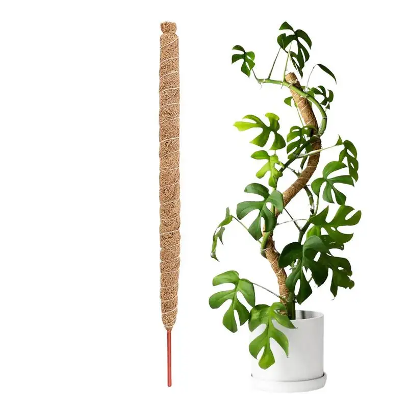 

Moss Pole Coconut Poles Plant Cages Climbing Pole Moss Stick Bendable Reusable Coir Moss Palm Vines Stick For Plants Creepers