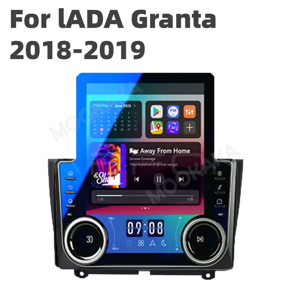 Car Accessories Radio For LADA Granta 2018-2019 Android Auto GPS Navigation Multimedia Stereo Receiver Head Unit Offline Maps