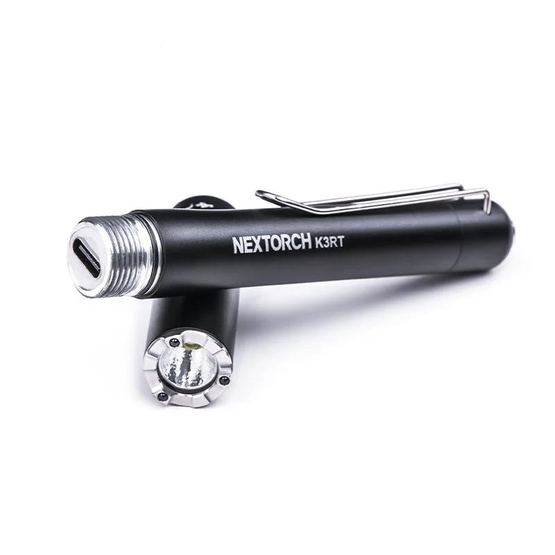 Imagem -05 - Nextorch-lanterna de Autodefesa K3rt Penlight 330 Lumens Impermeável Anti-drop Bisel de Golpe Super-hard Tipo-c Recarregável