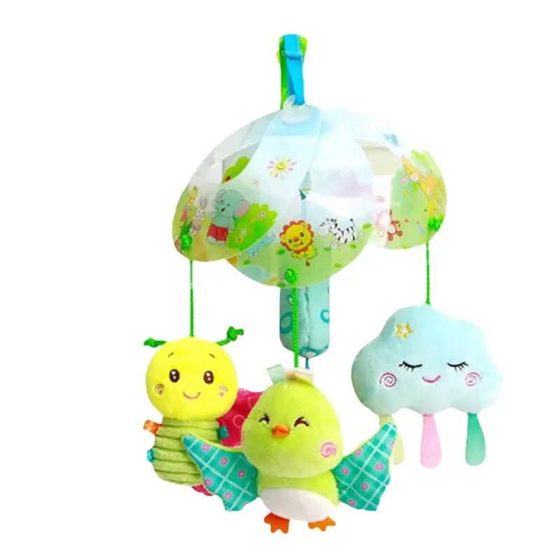 

Car Seat Toys For Babies Bird And Bee Rattle Stroller Pendant Wind Chimes Stroller Activity Toy Plush Animal Clip On Toy Soft