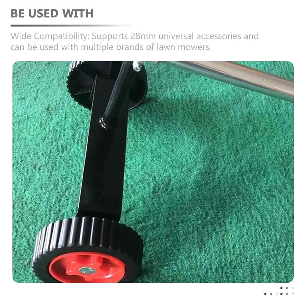 

Lawn Mower Accessories 28mm Universal Wheels Hand Support Frame Portable Cart Garden Trimmer Replacement Wheel Caster