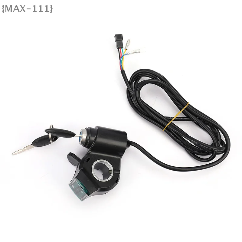【F2-MAX-111】Universal E-Bike Throttle with Power Display - 1pc for 12V/24V/36V/48V/60V/72V, Thumb Grip Speed Control - view 3
