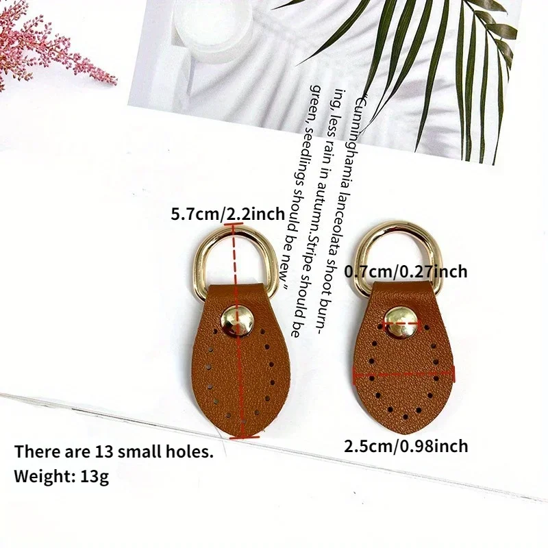 2PCS Multi-color DIY Luggage Accessories Leather Hand-stitched Buckle Pair Strap Accessories Buckle