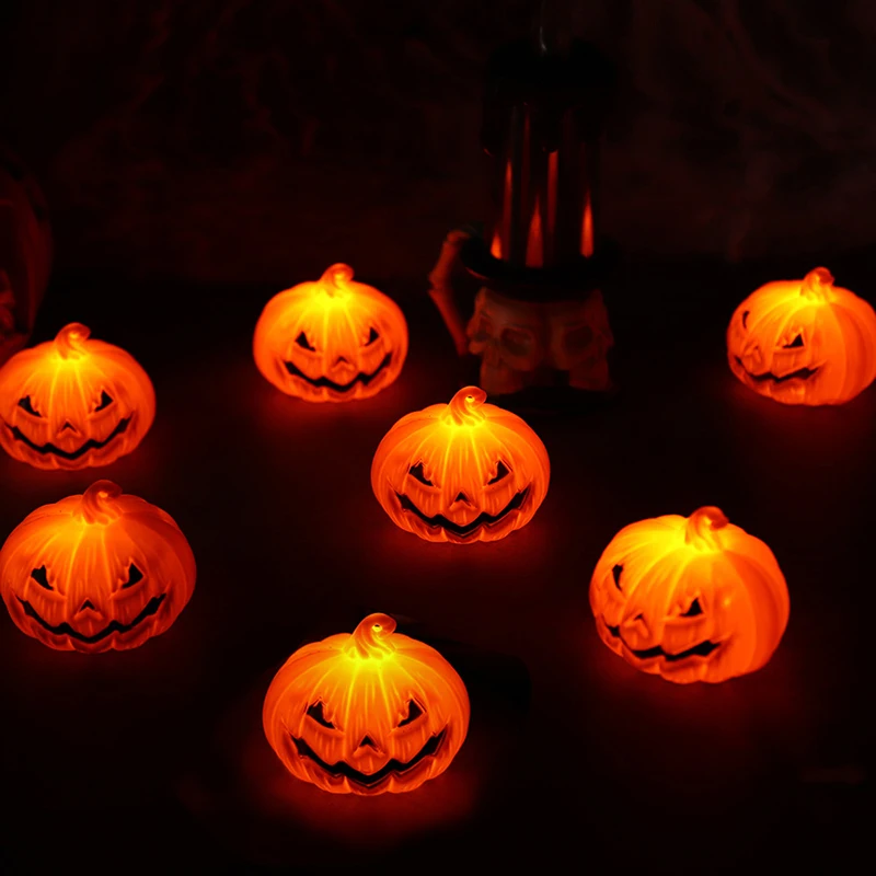 1PC LED Lantern Scene Layout Home Decoration Halloween Pumpkin Lantern LED Light Lamp Lantern Home Props Bar Decor