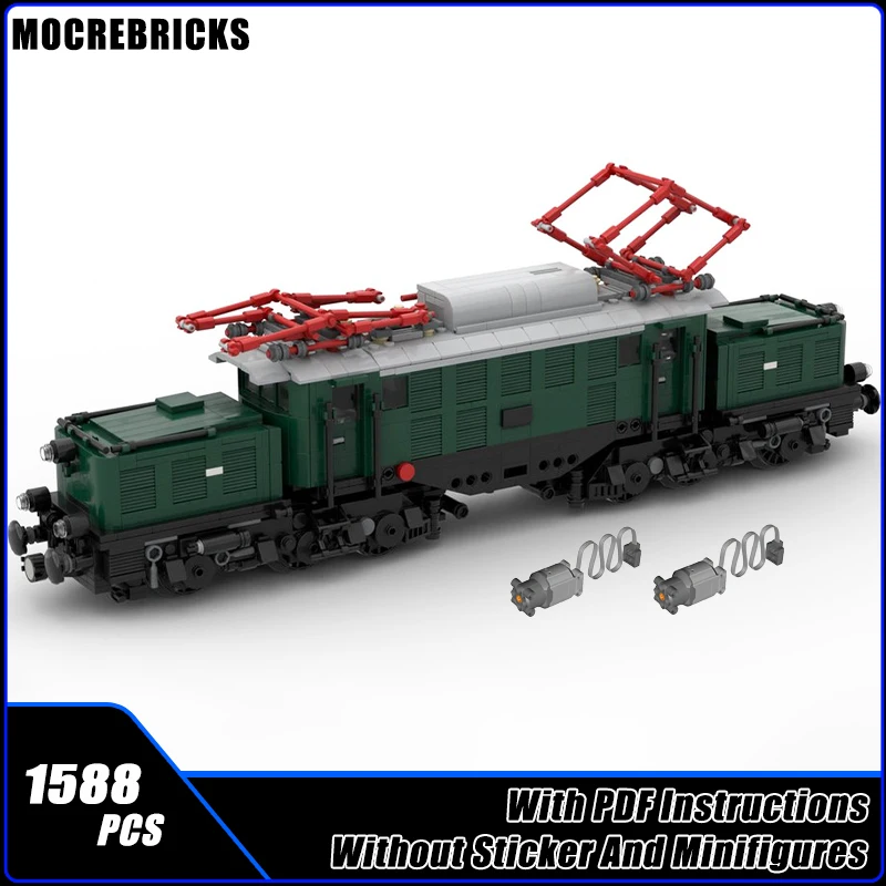 

MOC-109267 городской поезд DR E94, строительные блоки, длинная рельсовая дорога, модель электролокомотива, высокотехнологичные сборные блоки, игрушки, подарки для детей