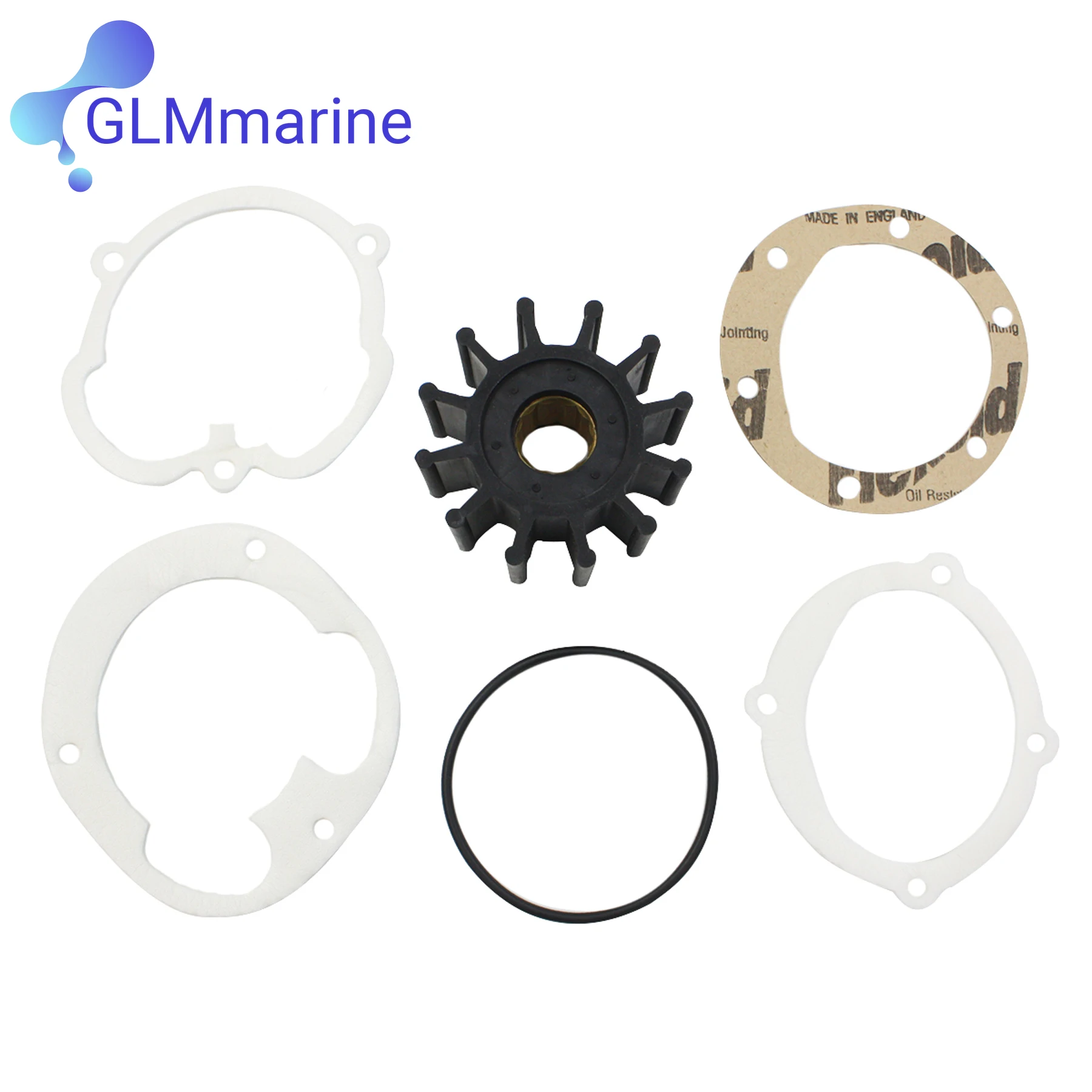 Kit de impulsor da bomba de água para Johnson, 1210-0001, 1210-0003, 1210-0001-P substituição do motor marinho, 09-1027B 1027B-9 Sierra 18-3020