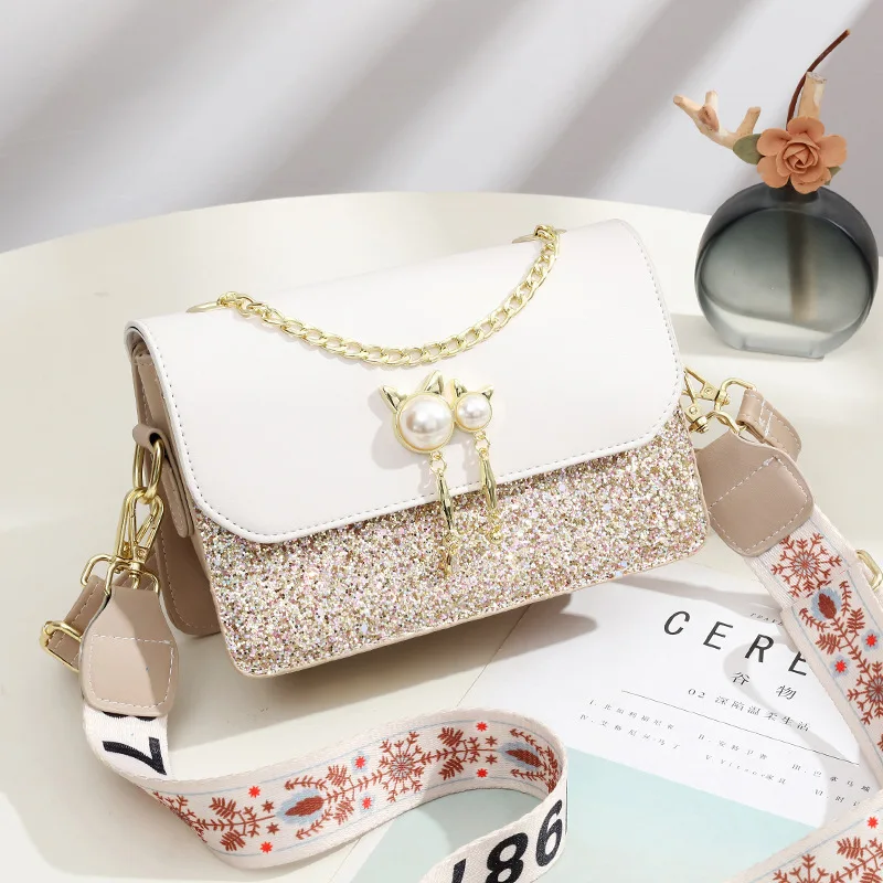 

2025 New Women's Small Square Bag - Stylish Crossbody/Shoulder, Color Block, Perfect Holiday Gift