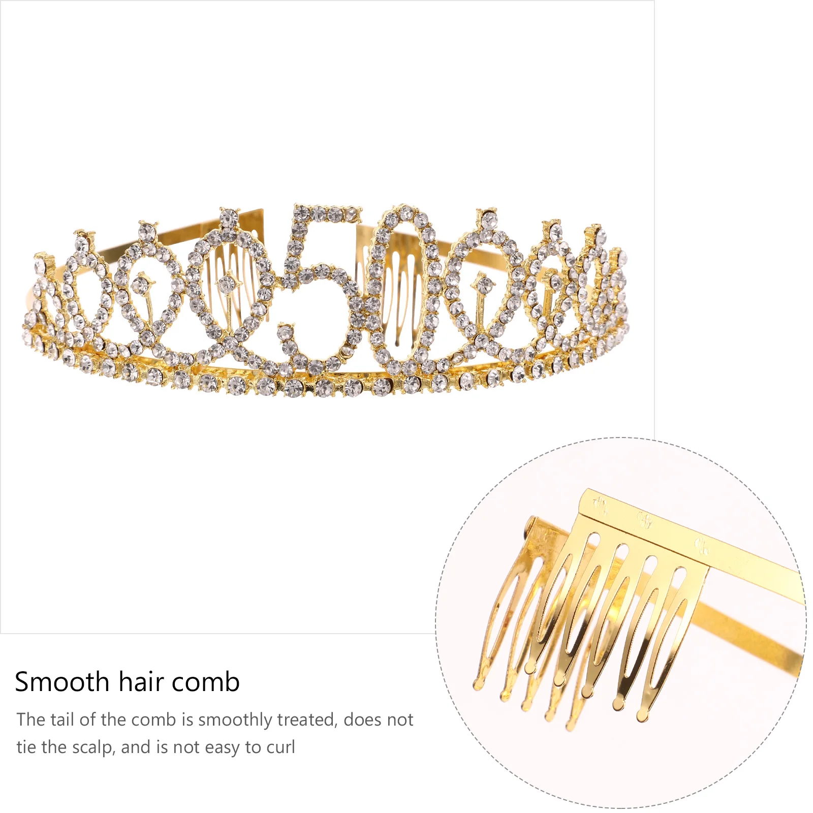 

2pcs Crown Party Etiquette Belt Set Shiny Sash Tiaras Women Party Headdress Supplies Rhinestones Hair Hoop Birthday Sash