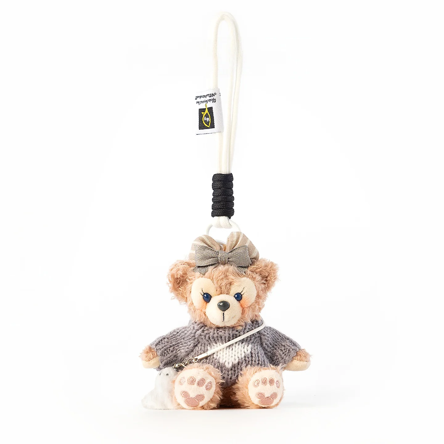cute-herberry-snowy-bear-plush-toy-bag-charm-keychain-teddy-bear-doll-hanging-decoration-soft-polyester-fiber-animal-toy