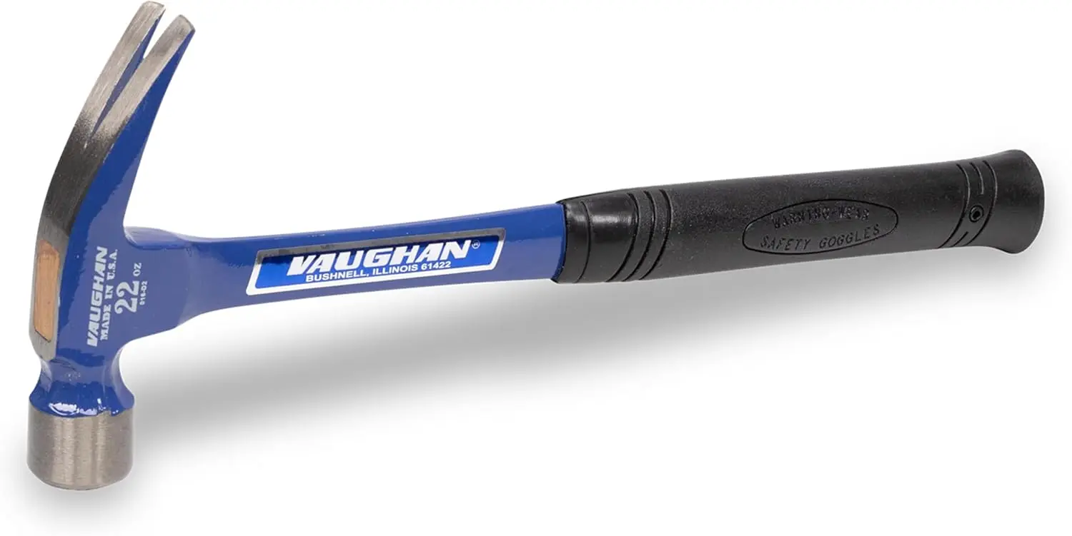 

Curved Claw Hammer, Made in USA, Shock Block, 22 oz, R404ML - Durable Tool for Home and Work