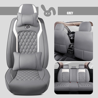 Luxury PU Leather Universal Car Seat Covers For Hyundai Tucson IX35 HB20 Ioniq 5 Creta Accent Niro Auto Interior Accessories
