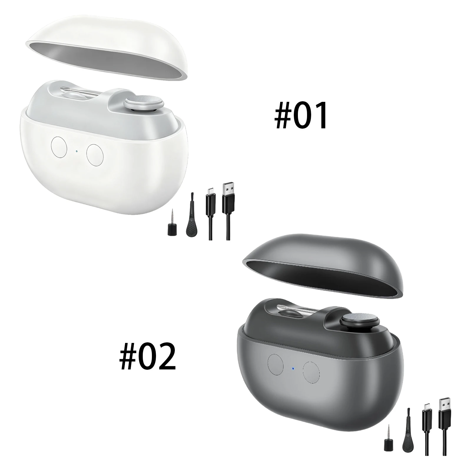 

Автоматический триммер для маникюра 2 в 1, электрическая машинка для полировки ногтей с зарядкой Type-C, безопасные кусачки для ногтей для детей, взрослых и пожилых людей