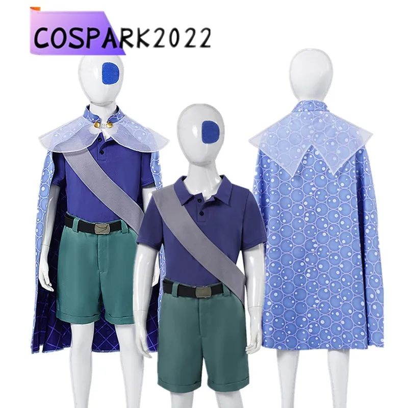 

Fantasia аниме Elio косплей детский костюм Elio Solis футболка для мальчиков шорты плащ с поясом наряды Хэллоуин карнавальный костюм для вечеринки