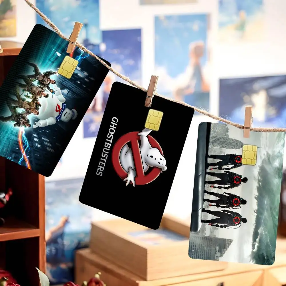 Movie G-Ghostbusters Credit Card Skin Stickers For VISA Bank Card Transportation Card Waterproof Sticker Anti-scratch Women Gift