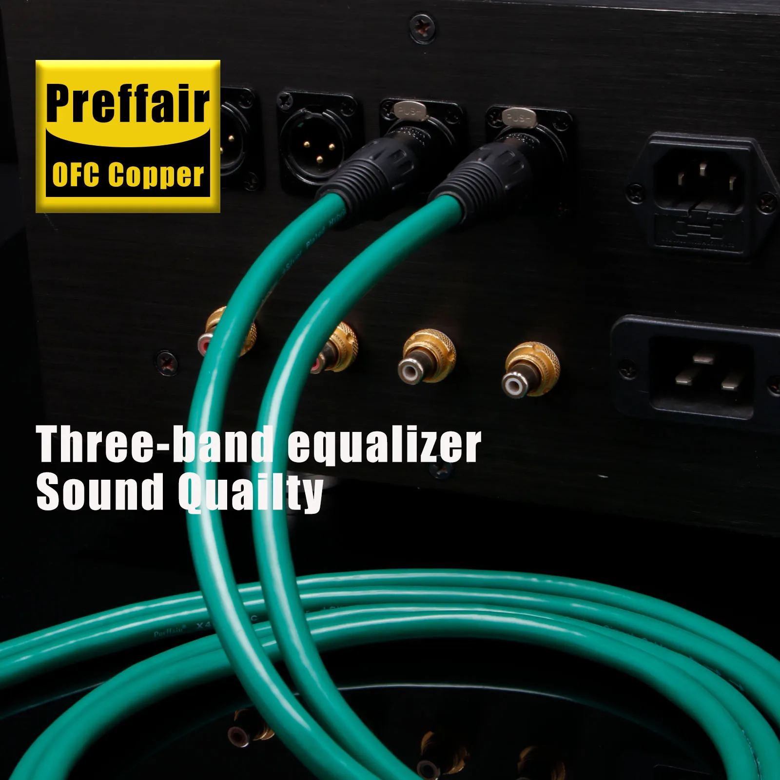Preffair X403XR1811 XLR Interconnect audio cable Hifi audio 4N Copper Silver Plated hybird Conductor with carbon fiber XLR plugs