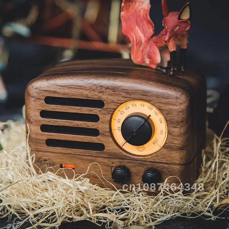 

Portable Retro Creative Wireless Bluetooth Speaker Little Prince MAOKING Radio Cute Wooden Sound Home Outdoor Wireless Radio