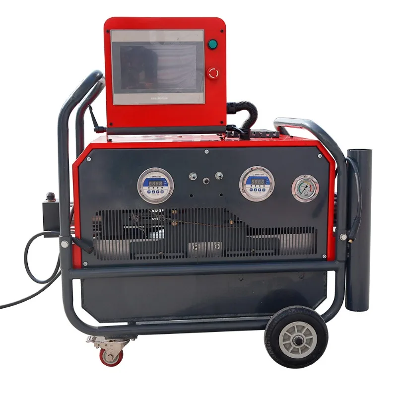 Hydraulic Polyurea Sprayer Foaming Machine With PU Black White Material For Insulation Waterproof Anti Corrosion Spraying Work