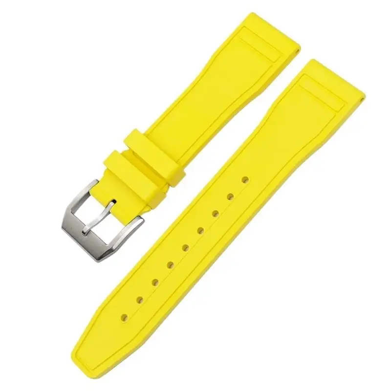 

ONECMN 22mm Soft Fluororubber FKM Watchbands 21mm 20mm For IWC Big Pilot Portofino Natural Rubber Watch Strap Tools