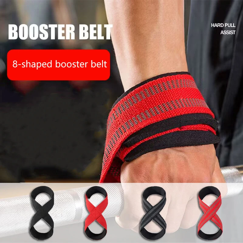 1 زوج رفع الأثقال حزام اليد المضادة للانزلاق الرياضة اللياقة البدنية معصم يلتف الأشرطة رياضة دعم رفع قبضة حزام اللياقة البدنية كمال الاجسام