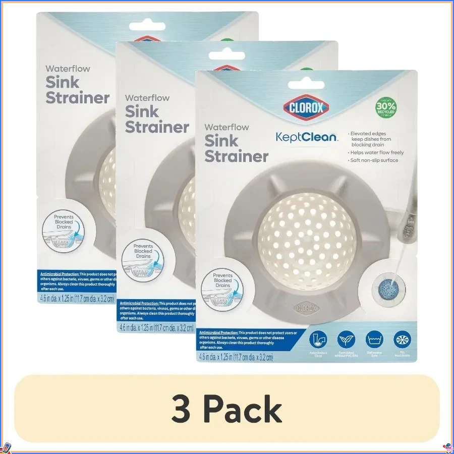 

Фильтр для раковины, помогает уменьшить сливные сабо и обеспечивает продолжает поток воды с раковиной полной посуды (3 шт.)